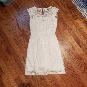 Cream colored lace dress